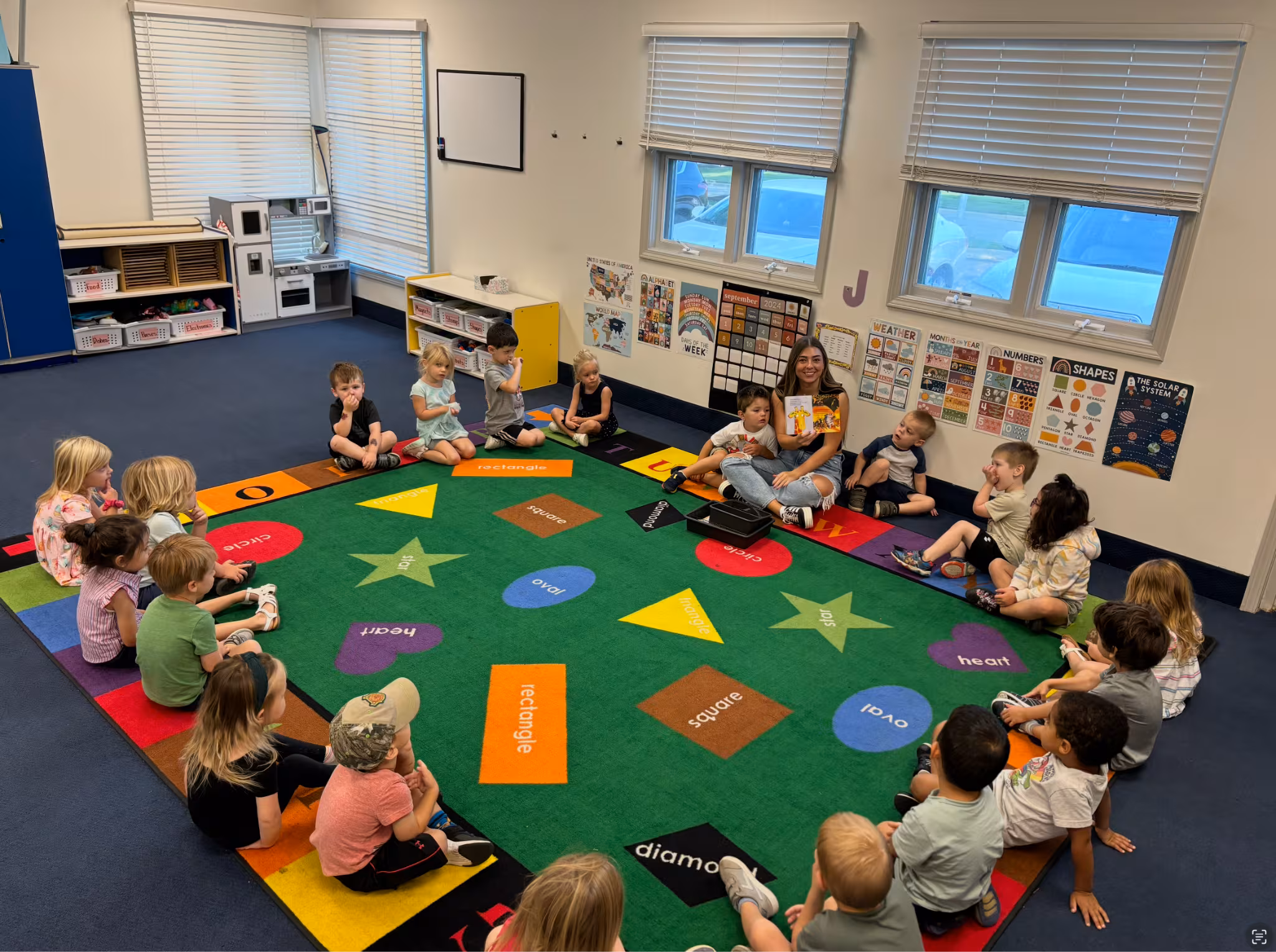 Circle time at Building Blocks Preschool